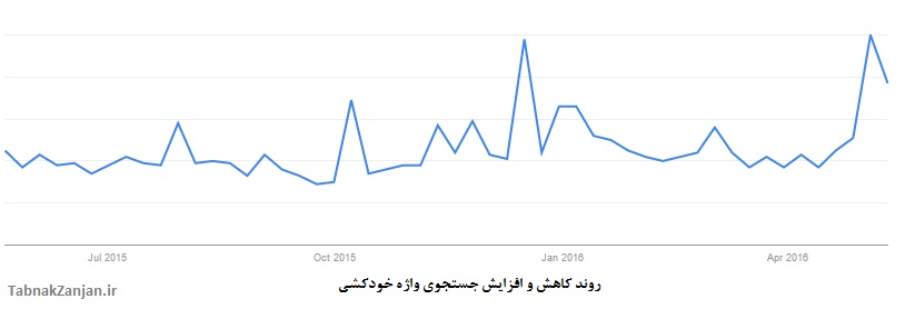 «خودکشی» در ایران از نگاه «گوگل»/ ماهیانه 22 هزار بار واژه خودکشی در ایران جستجو می شود