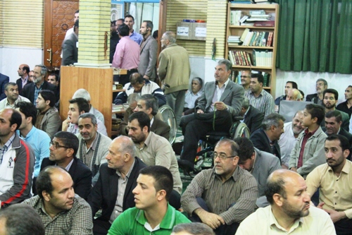 گزاش تصویری از استقبال باشکوه مردم از برادر شهید طهرانی مقدم