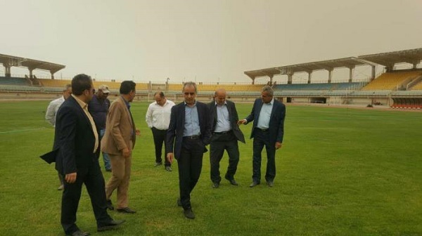 بازدید رییس سازمان لیگ از ورزشگاه میزبان فینال جام&zwnj;حذفی در خرمشهر