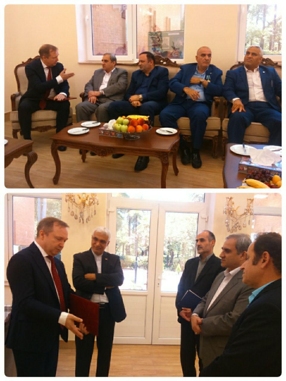 دیدار رئیس سازمان صمت گیلان با سرکنسول روسیه در رشت دیدار رئیس سازمان صمت گیلان با سرکنسول روسیه در رشت