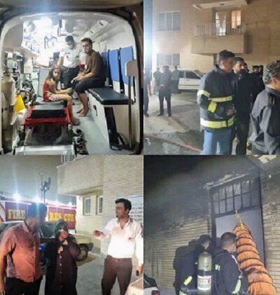 مهار آتشسوزی در شهرک شهید ایرانمنش کرمان با ۵ نجاتیافته مهار آتشسوزی در شهرک شهید ایرانمنش کرمان با ۵ نجاتیافته