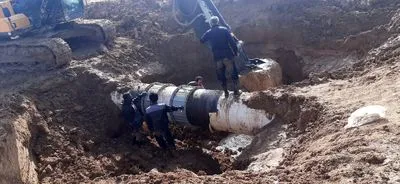 رفع شکستگی خطوط آبرسانی در مناطق جنوب شرق خوزستان