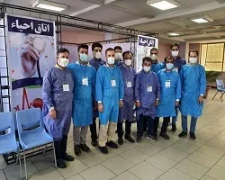 مشارکت همه جانبه بسیجیان ذوب آهن اصفهان در واکسیناسیون کارکنان