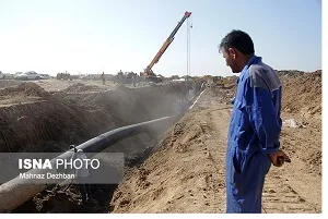 رفع 3 مورد شکستگی بر خط انتقال آب شرب 2 روستای اهواز
