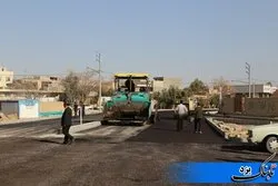 آسفالت ۱۱۵ هزار متر مربع از معابر شهر یزد در سه ماهه اول امسال