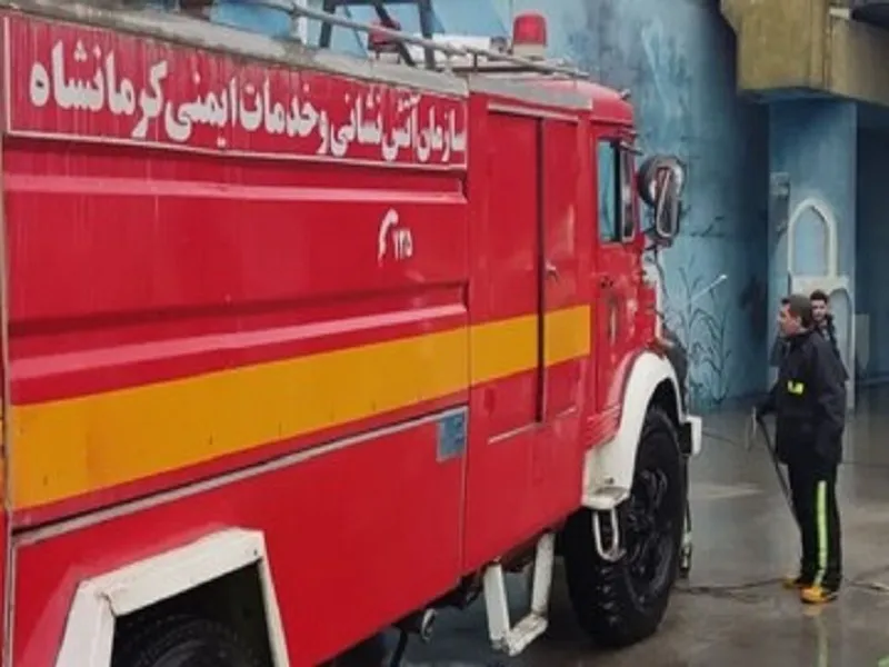 آتش سوزی منزل مسکونی در محله ده مجنون کرمانشاه مهار شد