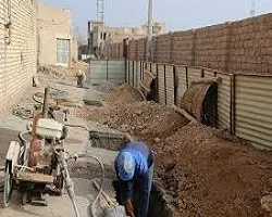 اجرای 90درصد شبکه فاضلاب شهرستان مبارکه اصفهان