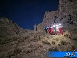 نجات فردی ۳۸ ساله از ارتفاعات شیرکوه یزد