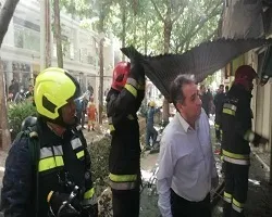 آتش سوزی در چهارباغ اصفهان