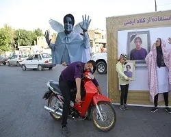 هشدار به شهروندان موتورسوار در نمایشگاه 
