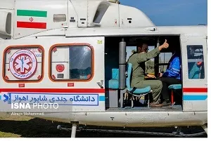 انتقال هوایی نوزاد یک روزه خوزستانی دچار تنگی نفس